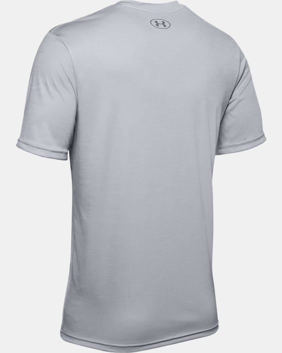 Men's UA Velocity V-neck Short Sleeve, Gray, pdpMainDesktop image number 5